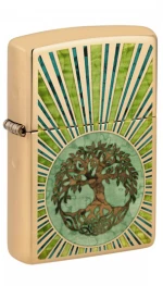ZIPPO ΑΝΑΠΤΗΡΑΣ ΛΑΔΙΟΥ ΑΝΤΙΑΝΕΜΙΚΟΣ SPIRITUAL DESIGN - 48391