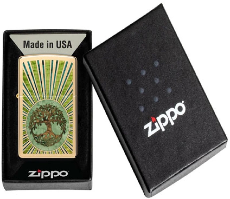 ZIPPO ΑΝΑΠΤΗΡΑΣ ΛΑΔΙΟΥ ΑΝΤΙΑΝΕΜΙΚΟΣ SPIRITUAL DESIGN - 48391
