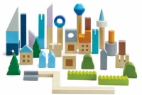 Ξύλινο Παιχνίδι Τουβλάκια  για την πόλη της Plan Toys