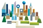 Ξύλινο Παιχνίδι Τουβλάκια  για την πόλη της Plan Toys