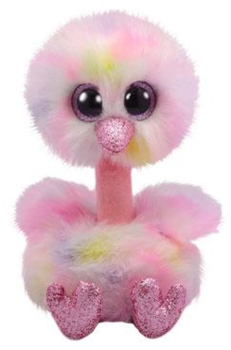 TY Beanie Boos Avery Χνουδωτό Στρουθοκάμηλος Παστέλ 40εκ