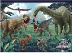 AS Σετ Ζωγραφικής Διάφανη Τσάντα Jurassic World Για 3+ Χρονών