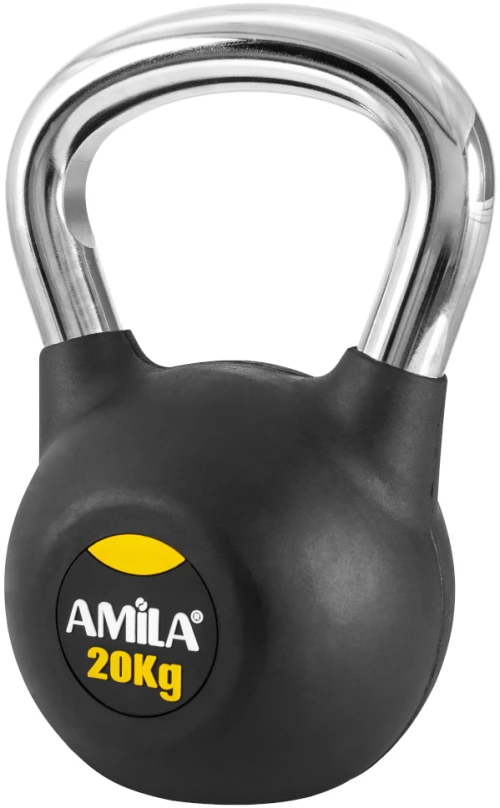 Kettlebell Amila Με Επένδυση Λάστιχου Και Αντιολισθητική Λαβή 20kg 44499
