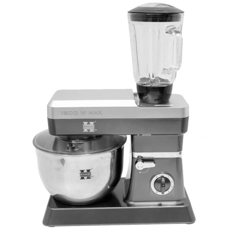 Μίξερ - Κουζινομηχανή Herzberg 1800W Ασημί HG-5065-SIL