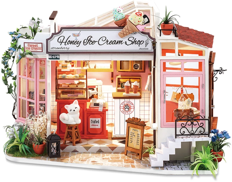 3D Puzzle Rolife Honey Ice-cream Shop DG148