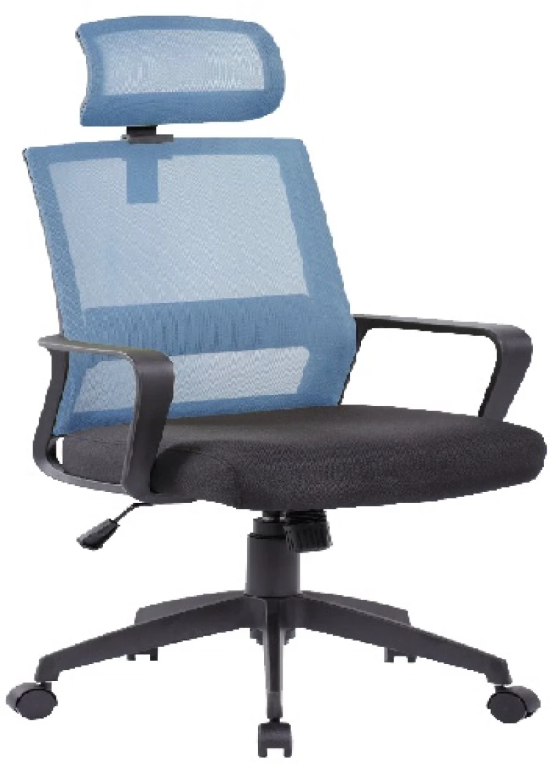 VELCO Pro Systems ΚΑΡΕΚΛΑ ΓΡΑΦΕΙΟΥ ΜΑΥΡΗ-ΜΠΛΕ-ΔΙΑΣΤΑΣΕΙΣ: 61,5x97x114/123,5cm