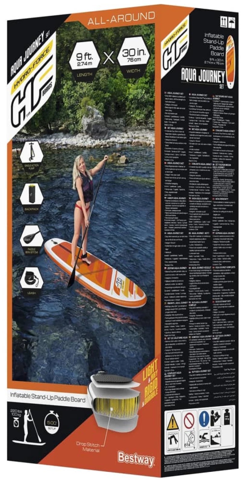 Σανίδα SUP Bestway HYDROFORCE AQUA JOURNEY SET 274x76cm