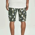 Βερμούδα Urban Classics Geometric Camo Stretch Twill Cargo Shorts TB2902 Wood Camo