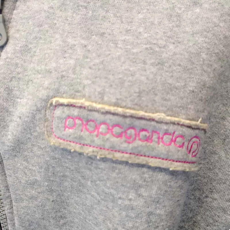 Φούτερ zipper women Propaganda Logo Grey