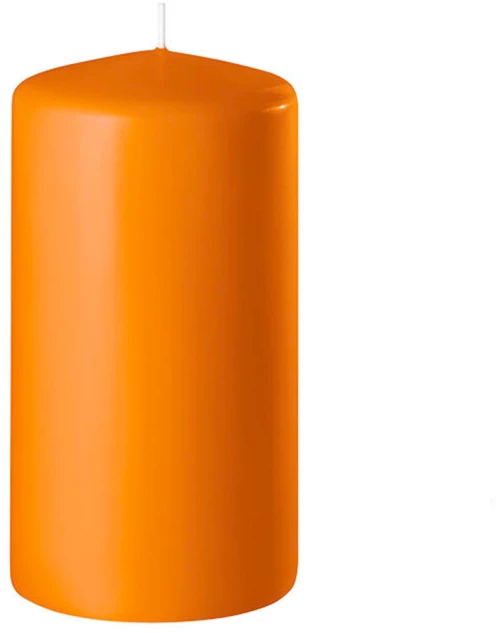 Κερί κορμός πορτοκαλί ματ 7X14cm HomeGuru WL212