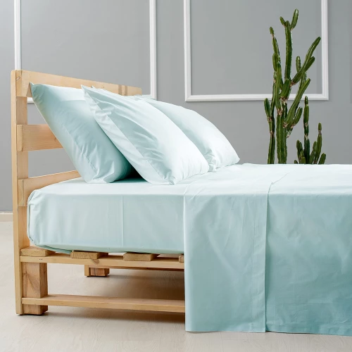 Σεντόνι king size 240x270cm Otto Almas Minimal Γαλάζιο