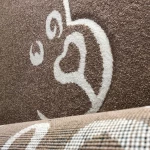 Χαλί 70x150cm μπεζ με σχέδιο αρκουδάκι Koulis Carpets 1161Α