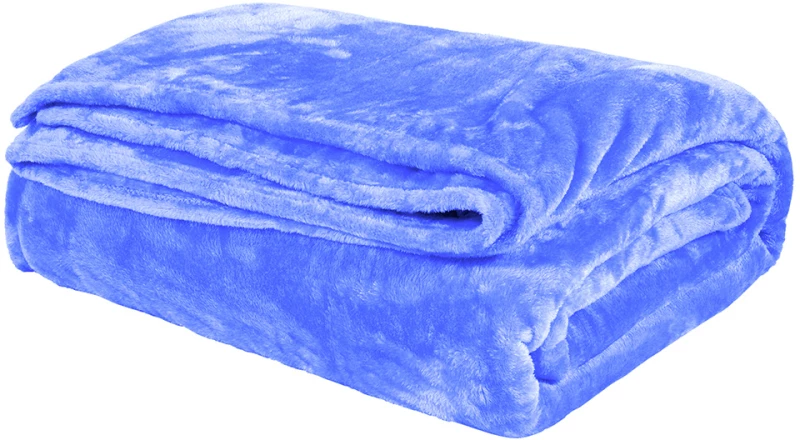 Κουβέρτα  βελούδινη διπλή 220x240cm deluxe Joli 3800gr Σιέλ