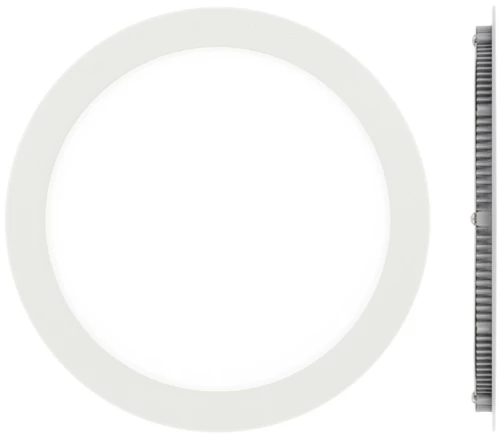 Χωνευτό φωτιστικό led panel, 15w, 6000K, 1.310lm, 115° IP20 ø20x1.5cm, λευκό - Vk ( VK/04049/W/D)