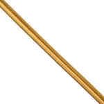 GloboStar 77608 Στρογγυλό Υφασμάτινο Καλώδιο 1m 2 x 0.75mm² Χρυσό