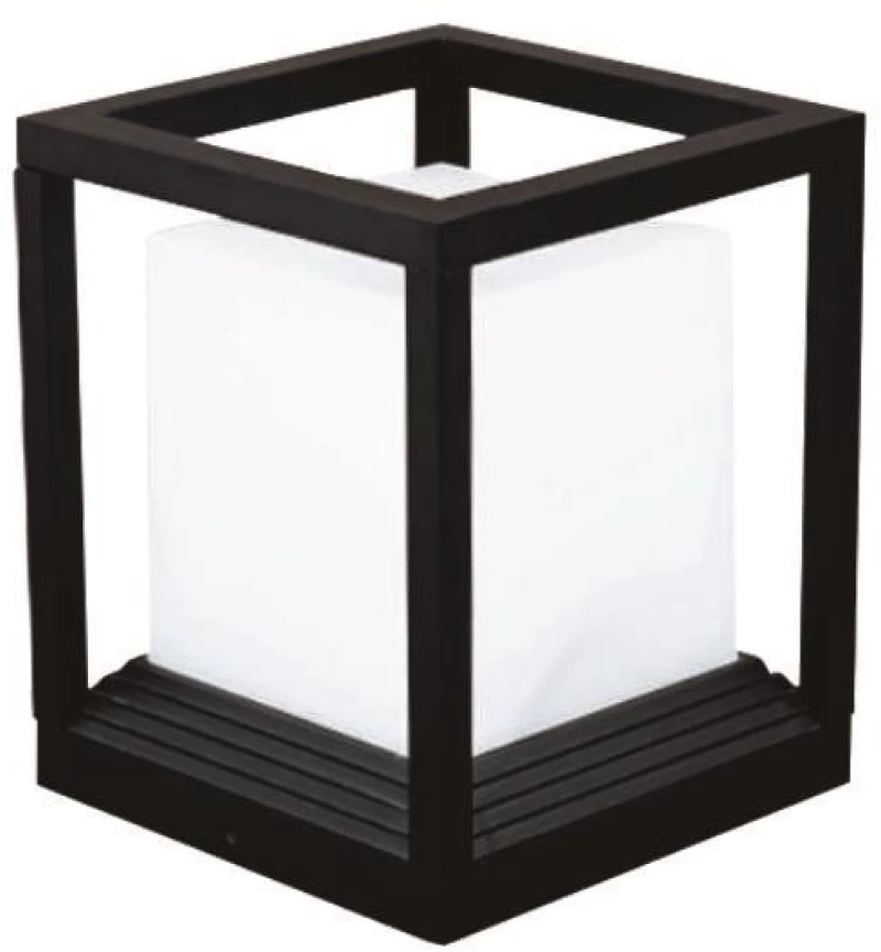 ΦΩΤΙΣΤΙΚΟ ΑΛΟΥΜΙΝΙΟΥ Ε27 150x150x190 IP65 ΜΑΥΡΟ - EUROLAMP (145-20632)