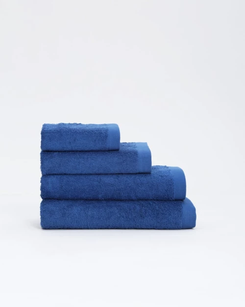 ΒΑΜΒΑΚΕΡΗ ΜΟΝΟΧΡΩΜΗ ΠΕΤΣΕΤΑ JOKER 500GSM ΜΠΑΝΙΟΥ | 65X135CM ΜΠΛΕ ΣΚΟΥΡΟ