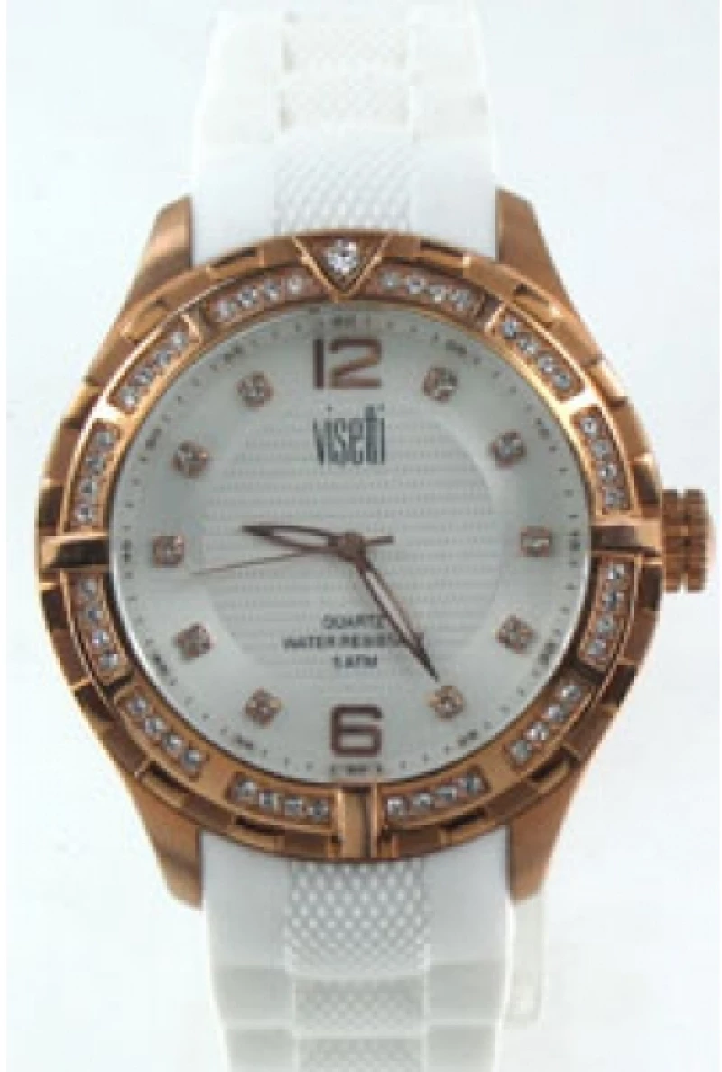 Visetti Ladies watch rose gold case leather strap pe-wsw717rg