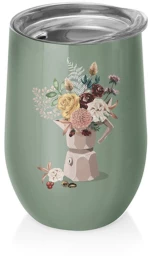 Ποτήρι Θερμός Chic Mic Bioloco Mocca Flowers 420ml