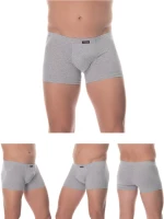 ΠΡΟΣΦΟΡΑ 4 ΑΝΔΡΙΚΑ ΕΦΑΡΜΟΣΤΑ BOXER LIDO UNDERWEAR - ΓΚΡΙ