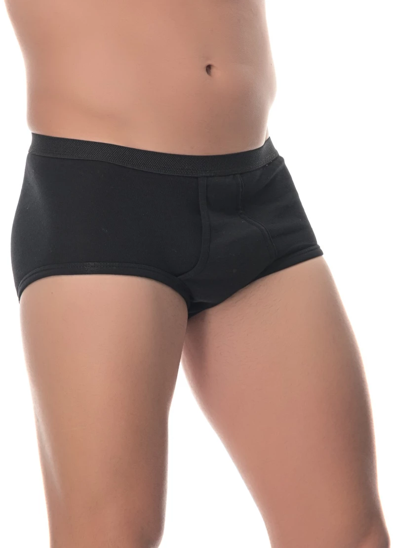 ΑΝΔΡΙΚΟ ΚΛΑΣΙΚΟ ΣΛΙΠ LIDO UNDERWEAR - ΜΑΥΡΟ 100% ΒΑΜΒΑΚΙ