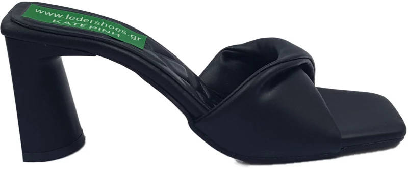 Πέδιλα Mules Leder Shoes - 2577 - Μαύρο