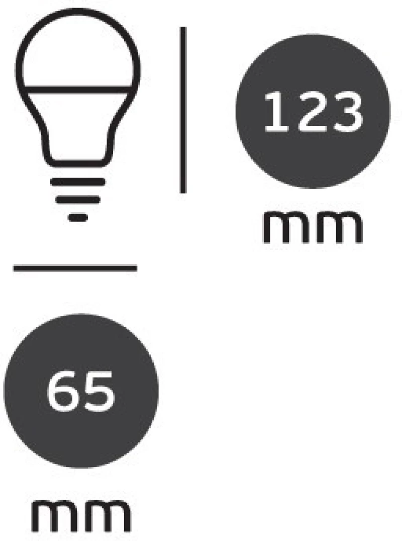 Λάμπα led κοινή Α70 20W E27 6000k 180o 2200lm - Vk (VK/05132/E/D)