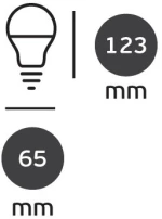 Λάμπα led κοινή Α70 20W E27 6000k 180o 2200lm - Vk (VK/05132/E/D)