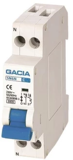 ΑΥΤΟΜΑΤΑΚΙ ΜΟΝΟΠΟΛΙΚΟ 2X20A 1P+Ν 3kA GACIA - (500-42323)