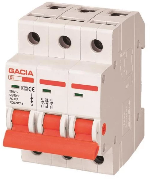 ΡΑΓΟΔΙΑΚΟΠΤΗΣ 3X125A GACIA - (500-43610)