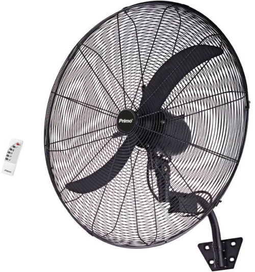 Ανεμιστήρας Τοίχου PRWF-80511 Primo 20'' 50εκ. Βιομηχανικός 140W Με Τηλεχειριστήριο Μαύρος
