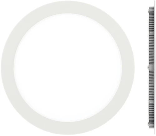 Χωνευτό φωτιστικό led panel, 24w, 6000K, 2100lm, 115° IP20 ø24x1.5cm, λευκό - Vk ( VK/04017/W/D)