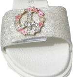 Lelli Kelly πέδιλα Felicia LKCV3570 Bianco Glitter