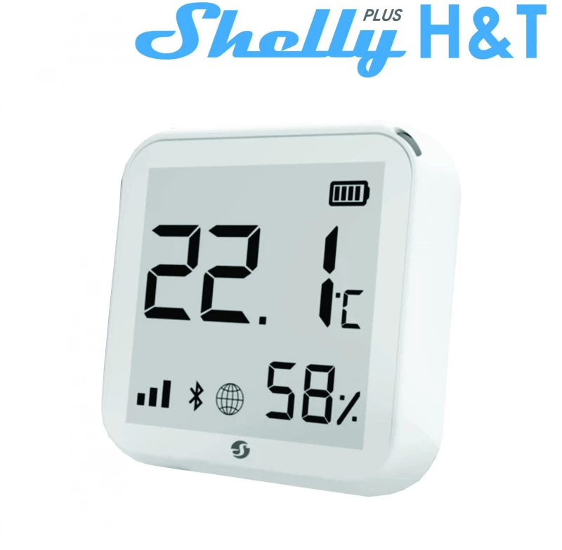 Shelly Plus H&T Αισθητήρας υγρασίας και θερμοκρασίας Wi-Fi