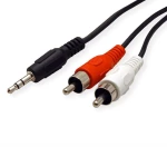 Καλώδιο 3.5mm Aux Male σε 2x RCA Male (5m) (OEM)