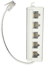 Αντάπτορας RJ11 Αρσενικό σε 5 RJ11 Θηλυκά (Μπεζ) (OEM)