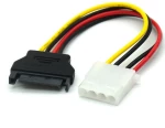 Καλώδιο Επέκτασης SATA Serial ATA 15pin Αρσενικό σε Molex IDE 4pin Θυληκό (20cm) (OEM)
