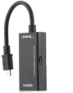 GOCOMMA Μετατροπέας Καλώδιο Micro USB Αρσενικό σε HDMI Θηλυκό MHL (Μαύρο)