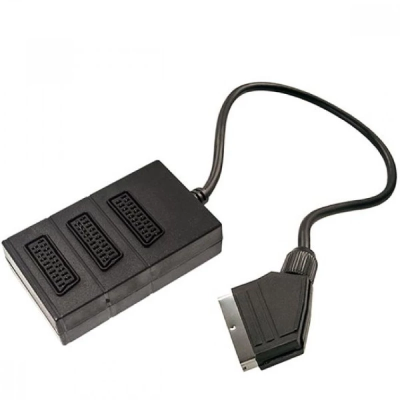 Διαχωριστής SCART 1 Είσοδος - 3 Εξόδοι SCART EN11A (0.5m) (Μαύρο) (OEM)