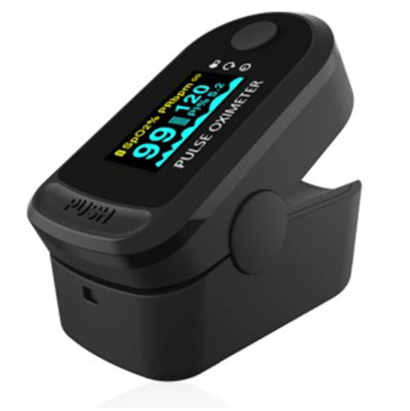 Παλμικό Οξύμετρο Δακτύλου Bluetooth με LED Οθόνη (Μαύρο) (OEM)