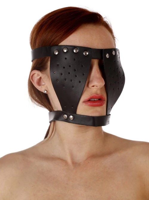 BDSM Δερμάτινη μάσκα διακριτικής κάλυψης ματιών
