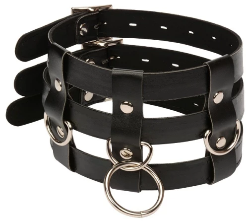 BDSM Περιλαίμιο με τρία λουριά