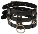 BDSM Περιλαίμιο με τρία λουριά