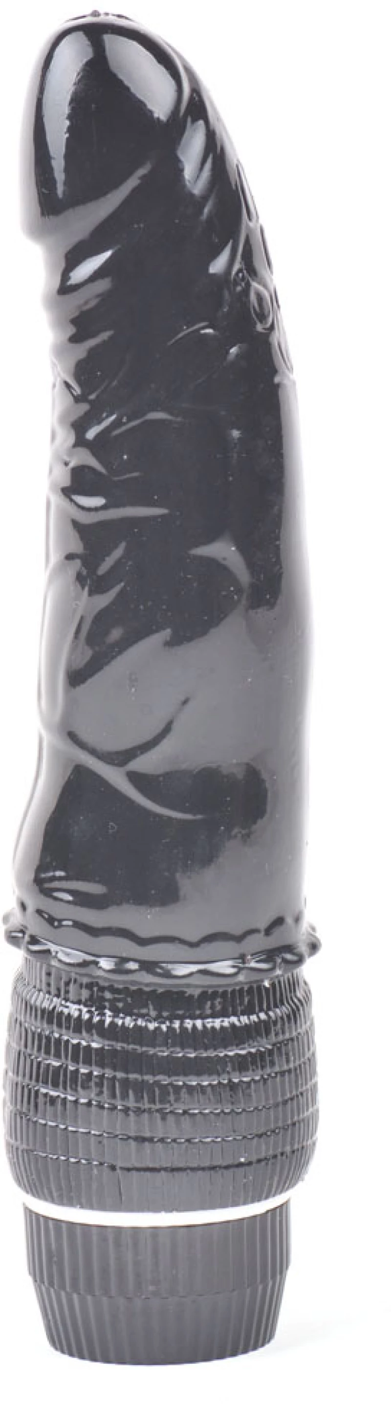 Black Color Realistic Dildo Vibrator TPE Material, Skin-Safe