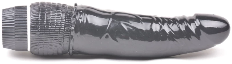 Black Color Realistic Dildo Vibrator TPE Material, Skin-Safe