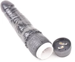 Black Color Realistic Dildo Vibrator TPE Material, Skin-Safe