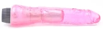 9.8'' Clear Pink Color Realistic Penis Vibrator