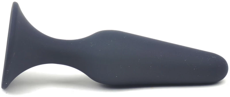 Small Size Classic Black Silicone Anal Plug