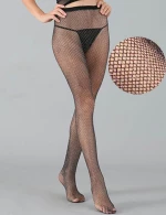 Fashion Sparkle Fishnet Black Stocking
