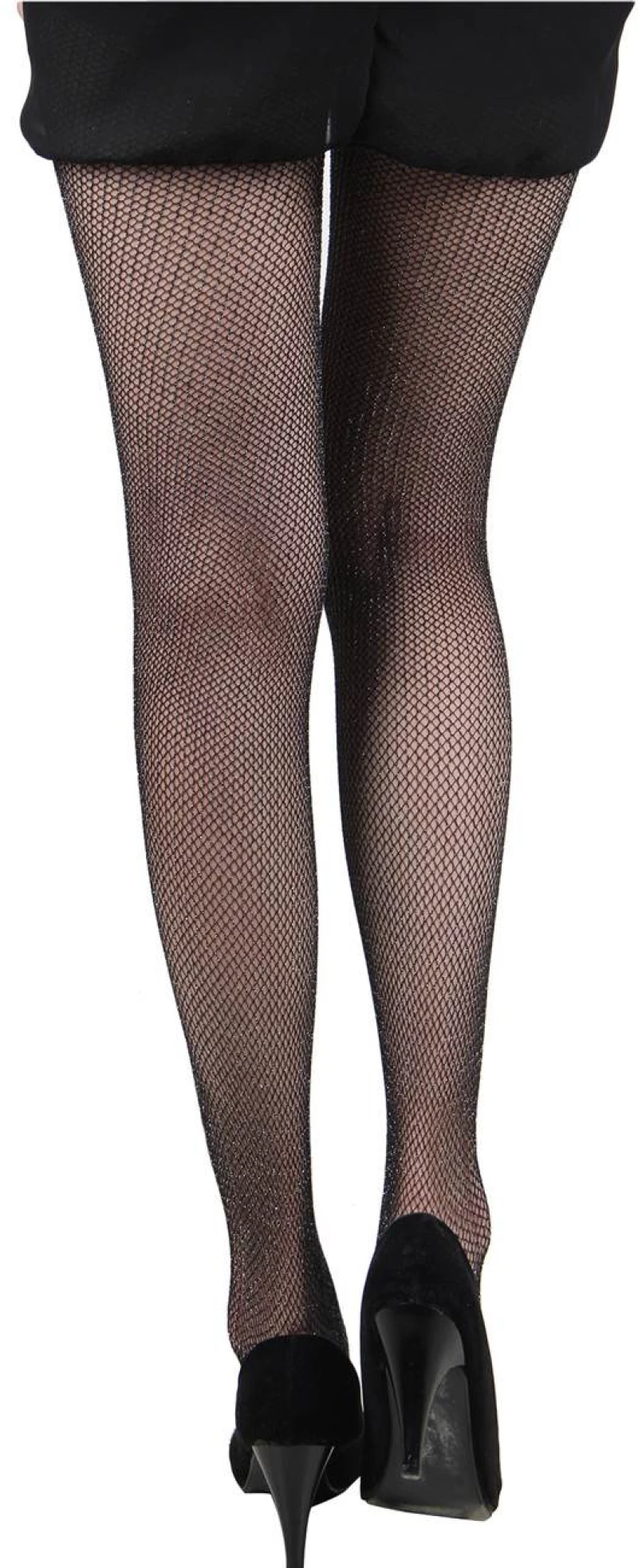 Fashion Sparkle Fishnet Black Stocking